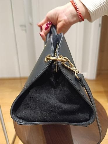 Crna kozna torba – TT Bagatt - Materijal: spolja kombinacija glatke at lalafo.rs — 3 Crna kozna torba – TT Bagatt - Materijal: spolja kombinacija glatke — 3