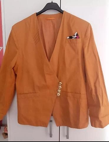 Ženski sako u boji karamele/senfa sa dubokim V izrezom i asimetričnim na lalafo.rs — 2 Ženski sako u boji karamele/senfa sa dubokim V izrezom i asimetričnim — 2