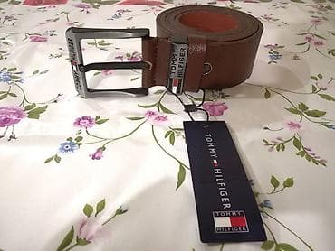 Novi muski kozni markirani kais Tommy Hilfiger u braon boji. Zemlja na lalafo.rs — 4 Novi muski kozni markirani kais Tommy Hilfiger u braon boji. Zemlja — 4