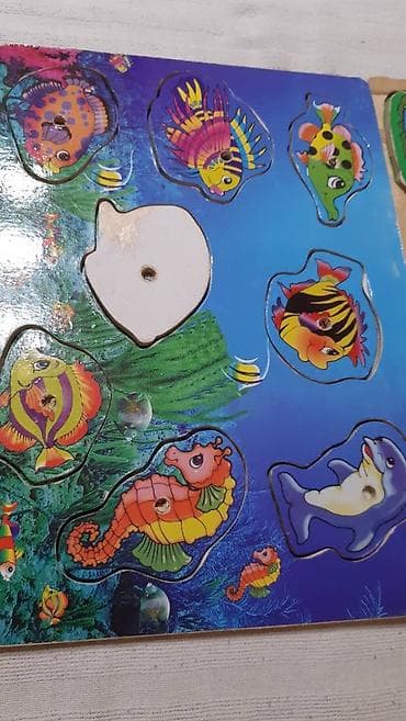 Drvene slagalice–umetaljke sa životinjama - Set uključuje 2 drvene na lalafo.rs — 6 Drvene slagalice–umetaljke sa životinjama - Set uključuje 2 drvene — 6