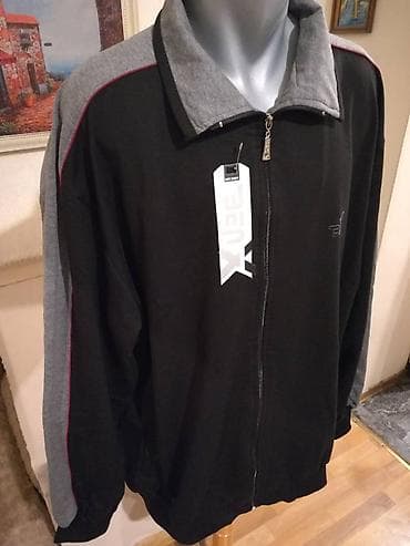 Novi muski pamucni duks sa kragnom u velikom broju Benx 5XL Crni na lalafo.rs — 3 Novi muski pamucni duks sa kragnom u velikom broju Benx 5XL Crni — 3