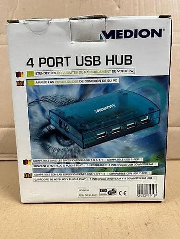 Medion 4-port USB hub (MD 8794) - USB čvorište sa 4 downstream USB na lalafo.rs Medion 4-port USB hub (MD 8794) - USB čvorište sa 4 downstream USB