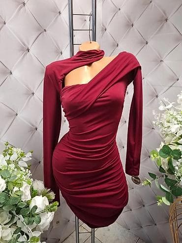 divide haljina tunika: Elegantna ženska mini haljina s efektom nabora i asimetričnim at lalafo.rs — 1 divide haljina tunika: Elegantna ženska mini haljina s efektom nabora i asimetričnim — 1