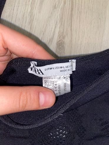 Crni ženski bodi sa ukrasnim mrežastim detaljima - Model: bodi bez na lalafo.rs — 5 Crni ženski bodi sa ukrasnim mrežastim detaljima - Model: bodi bez — 5