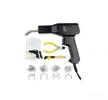 Pištolj za zavarivanje plastike sa priborom i spajalicama Praktičan i na lalafo.rs Pištolj za zavarivanje plastike sa priborom i spajalicama Praktičan i