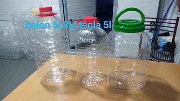 Plastični baloni i tegla – zapremine 5 l i 3 l - Balon 5 l: providan na lalafo.rs — 1 Plastični baloni i tegla – zapremine 5 l i 3 l - Balon 5 l: providan — 1