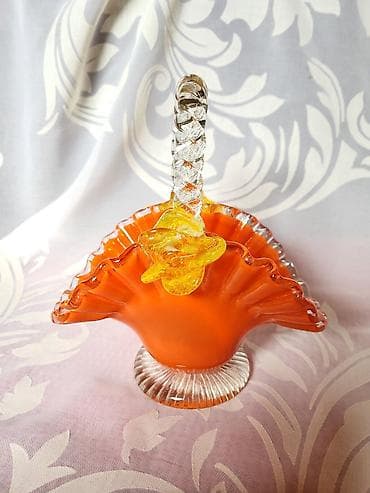 Murano nova korpa,duvano staklo 70te. Korpica nova,sve na njoj je na lalafo.rs — 6 Murano nova korpa,duvano staklo 70te. Korpica nova,sve na njoj je — 6