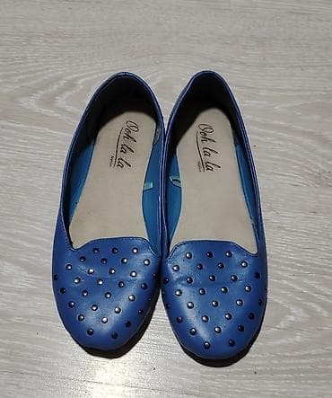 Plave ženske baletanke Ooh la la - Model: ravne baletanke/loafer stil na lalafo.rs — 1 Plave ženske baletanke Ooh la la - Model: ravne baletanke/loafer stil — 1