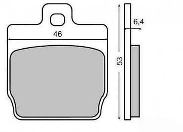 Transport: Predmet: Set kočionih pločica za motor – dimenzije 46 x 53 x 6,4 mm at lalafo.rs — 2 Transport: Predmet: Set kočionih pločica za motor – dimenzije 46 x 53 x 6,4 mm — 2