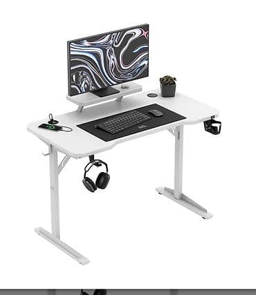 Kancelarijski stolovi: Gejming/radni sto sa pametnim dodacima - Prostrana radna ploča sa na lalafo.rs — 1 Kancelarijski stolovi: Gejming/radni sto sa pametnim dodacima - Prostrana radna ploča sa — 1