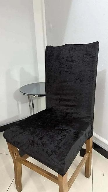 Rastegljive navlake za stolice – baršunasti izgled - Materijal: meka na lalafo.rs — 2 Rastegljive navlake za stolice – baršunasti izgled - Materijal: meka — 2