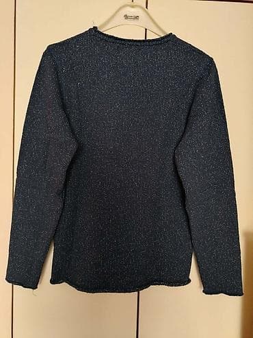 Plava pletena majica dugih rukava – Vintage Cuties - Model na lalafo.rs — 2 Plava pletena majica dugih rukava – Vintage Cuties - Model — 2