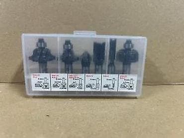 Milling Cutters: Set glodala za ručni glodalicu – 6 delova u plastičnoj kutiji Sadržaj at lalafo.rs — 1 Milling Cutters: Set glodala za ručni glodalicu – 6 delova u plastičnoj kutiji Sadržaj — 1