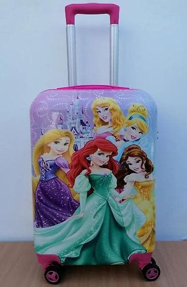 za svaki dan: Dečiji kofer sa motivom Disney princeza - Tvrda školjka sa sjajnim at lalafo.rs — 6 za svaki dan: Dečiji kofer sa motivom Disney princeza - Tvrda školjka sa sjajnim — 6