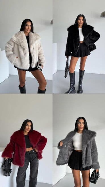 🔥Ženska bunda od veštačkog krzna – kratki oversized kroj ✅ Sml ✅4 na lalafo.rs 🔥Ženska bunda od veštačkog krzna – kratki oversized kroj ✅ Sml ✅4