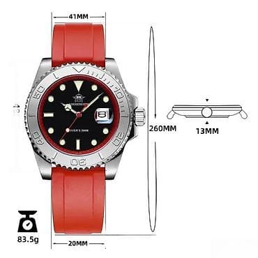 ADDIESDIVE AD2040 - 41mm - Crvena- Rolex YACHT-MASTER Homage Potpuno na lalafo.rs — 8 ADDIESDIVE AD2040 - 41mm - Crvena- Rolex YACHT-MASTER Homage Potpuno — 8