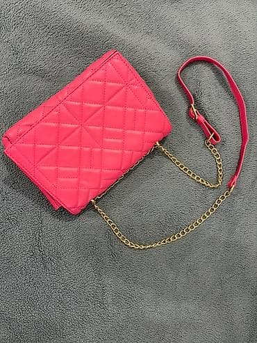 Elegantna ženska torbica preko ramena – pink - Materijal: mekana eko at lalafo.rs — 3 Elegantna ženska torbica preko ramena – pink - Materijal: mekana eko — 3