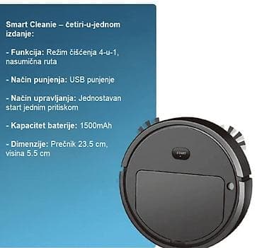 Robot Vacuum Cleaners: Smart Cleanie – 4-u-1 robot za čišćenje Ključne funkcije: - Četkanje at lalafo.rs — 2 Robot Vacuum Cleaners: Smart Cleanie – 4-u-1 robot za čišćenje Ključne funkcije: - Četkanje — 2