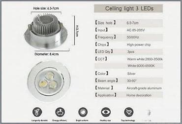 LED lampe za ugradnju 12W. PROLEĆNA RASPRODAJNA AKCIJA 11-30% DO na lalafo.rs — 5 LED lampe za ugradnju 12W. PROLEĆNA RASPRODAJNA AKCIJA 11-30% DO — 5