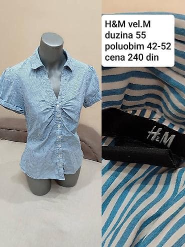 zenske broj: H&M ženska košulja na pruge - Veličina: M - Dužina: 55 cm - at lalafo.rs — 1 zenske broj: H&M ženska košulja na pruge - Veličina: M - Dužina: 55 cm - — 1
