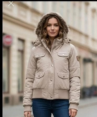 Ženska zimska jakna sa kapuljačom - Boja: bež/peskasta - Kroj: kraći na lalafo.rs Ženska zimska jakna sa kapuljačom - Boja: bež/peskasta - Kroj: kraći