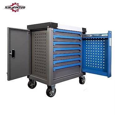 Radionički mobilni ormar za alat sa fiokama i bočnim vratima - na lalafo.rs Radionički mobilni ormar za alat sa fiokama i bočnim vratima -