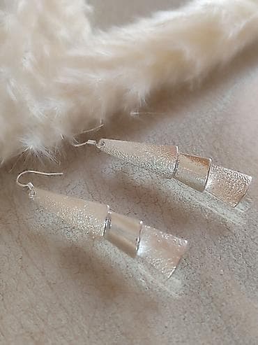 Minđuše zig 925 - Materijal: srebro - Dizajn: izduženi geometrijski na lalafo.rs — 3 Minđuše zig 925 - Materijal: srebro - Dizajn: izduženi geometrijski — 3