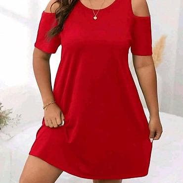 bermude teksas br: Ženska mini haljina sa otvorenim ramenima - Kroj: A-linija, opušten at lalafo.rs — 1 bermude teksas br: Ženska mini haljina sa otvorenim ramenima - Kroj: A-linija, opušten — 1