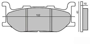 Set kočionih pločica dizajniranih za motocikle. Pločice imaju at lalafo.rs Set kočionih pločica dizajniranih za motocikle. Pločice imaju