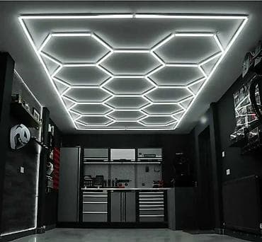 LED heksagonalna rasveta za garaže, detailing studije i radionice - na lalafo.rs — 2 LED heksagonalna rasveta za garaže, detailing studije i radionice - — 2