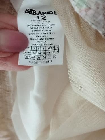 Dečija svečana haljina sa floralnim printom - Model: A-kroj sa na lalafo.rs — 7 Dečija svečana haljina sa floralnim printom - Model: A-kroj sa — 7