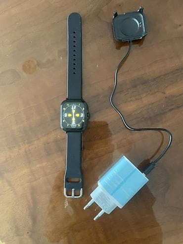 Pametni sat na struju sa crnim silikonskim kaišem, pravougaono kućište na lalafo.rs — 3 Pametni sat na struju sa crnim silikonskim kaišem, pravougaono kućište — 3