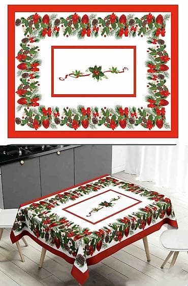 Textile: Novogodisnji Ukrasni Stolnjaci NOVO Vise Dezena AKCIJA Cene nisu at lalafo.rs — 8 Textile: Novogodisnji Ukrasni Stolnjaci NOVO Vise Dezena AKCIJA Cene nisu — 8