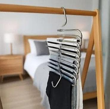 Home & Garden: Višenamenska vešalica za pantalone – 9 prečki, metal, srebrno/crna - at lalafo.rs — 10 Home & Garden: Višenamenska vešalica za pantalone – 9 prečki, metal, srebrno/crna - — 10