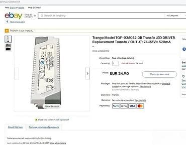 Electrical Materials: LED drajver Trango TGP-045060-38V (SELV) - Tip: konstantni napon za at lalafo.rs — 2 Electrical Materials: LED drajver Trango TGP-045060-38V (SELV) - Tip: konstantni napon za — 2