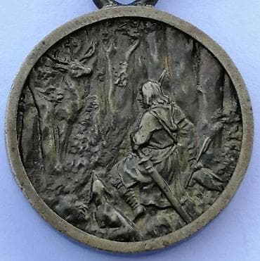 Sport & Hobby: Antikvitet St Hubert medalja Beč, mesing original traka 1900. Stara at lalafo.rs — 6 Sport & Hobby: Antikvitet St Hubert medalja Beč, mesing original traka 1900. Stara — 6