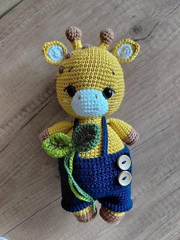 Heklana amigurumi žirafa – ručni rad - Materijal: pamučni konac at lalafo.rs — 2 Heklana amigurumi žirafa – ručni rad - Materijal: pamučni konac — 2
