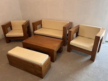 Komplet masivnog drvenog klub nameลกtaja โ moderni kubiฤni dizajn na lalafo.rs Komplet masivnog drvenog klub nameลกtaja โ moderni kubiฤni dizajn