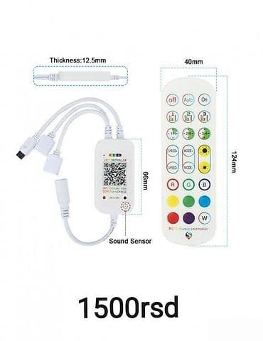 RGB Inteligentan kontroler MIC, MUZIČKI, APP, Bluetooth, IC. LED Strip na lalafo.rs — 10 RGB Inteligentan kontroler MIC, MUZIČKI, APP, Bluetooth, IC. LED Strip — 10