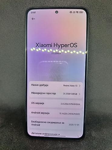 Xiaomi Redmi note 13 telefon sa hyperos sistemom, ažuriran je na na lalafo.rs — 5 Xiaomi Redmi note 13 telefon sa hyperos sistemom, ažuriran je na — 5