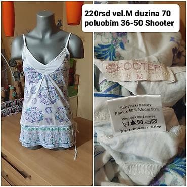 Shooter ženska tunika/majica na bretele - Veličina: M - Dužina: 70 cm na lalafo.rs Shooter ženska tunika/majica na bretele - Veličina: M - Dužina: 70 cm