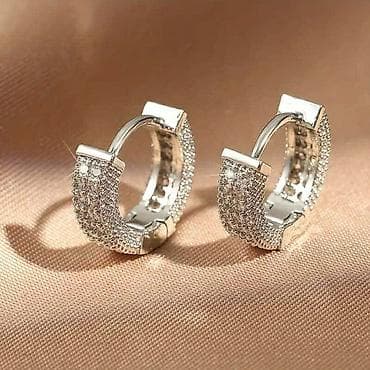 zlatne navlake za zube: Minđuše – elegantne alke sa cirkonima - Dizajn: više modela finih at lalafo.rs — 6 zlatne navlake za zube: Minđuše – elegantne alke sa cirkonima - Dizajn: više modela finih — 6