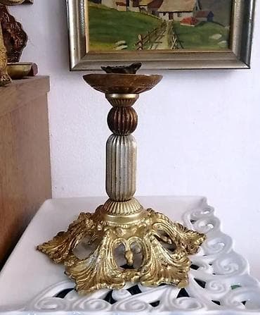 Antique French Gothic style rustični svećnjak 21 x 21 cm!. Antik at lalafo.rs — 1 Antique French Gothic style rustični svećnjak 21 x 21 cm!. Antik — 1