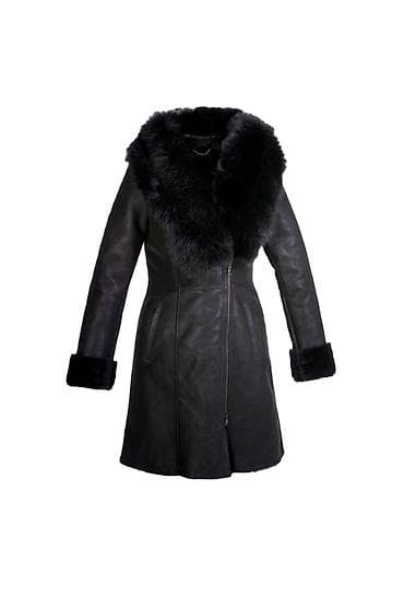 Ženska zimska jakna/kaput sa krznom – crna - Elegantna dužina do na lalafo.rs — 1 Ženska zimska jakna/kaput sa krznom – crna - Elegantna dužina do — 1