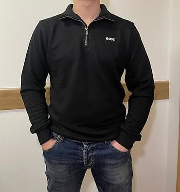 Muške dukserice sa polu-rajsferšlusom (half-zip) - Kroj: klasičan na lalafo.rs — 4 Muške dukserice sa polu-rajsferšlusom (half-zip) - Kroj: klasičan — 4