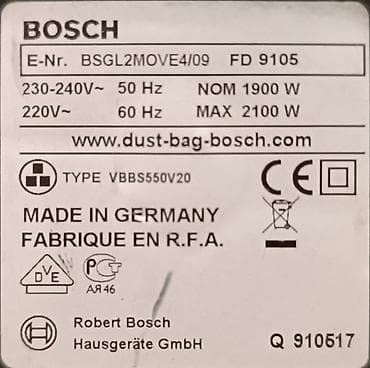 Delovi za usisivač marke Bosch tip BGL2 - Crevo - Metalna šipka na lalafo.rs — 7 Delovi za usisivač marke Bosch tip BGL2 - Crevo - Metalna šipka — 7