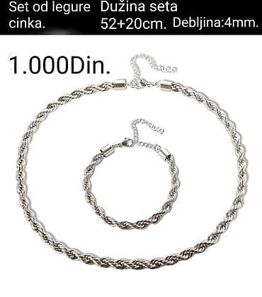 PRELEP SET OD DVA NAKITA OD LEGURE CINKA at lalafo.rs — 1 PRELEP SET OD DVA NAKITA OD LEGURE CINKA — 1