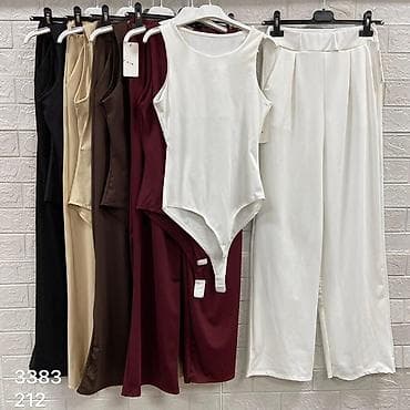 pantalone butiku ali: ✨Zenski komplet – bodi bez rukava + široke pantalone visokog struka na lalafo.rs — 4 pantalone butiku ali: ✨Zenski komplet – bodi bez rukava + široke pantalone visokog struka — 4