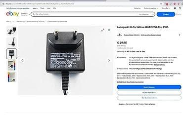 Electronics: Gardena punjač/adapter Typ 2105 - Originalni Gardena mrežni punjač - at lalafo.rs — 3 Electronics: Gardena punjač/adapter Typ 2105 - Originalni Gardena mrežni punjač - — 3