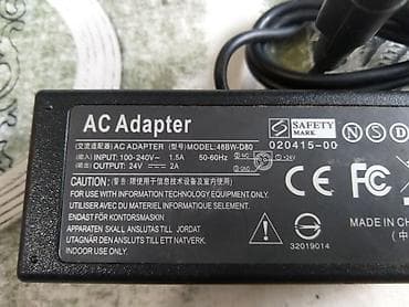 AC adapter 24V, model 48BW-D80 - Ulaz: 100–240V ~ 1.5A, 50–60Hz na lalafo.rs — 2 AC adapter 24V, model 48BW-D80 - Ulaz: 100–240V ~ 1.5A, 50–60Hz — 2